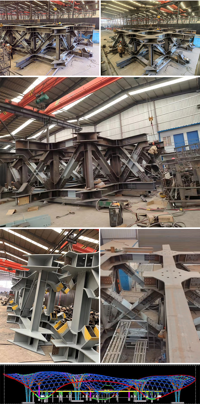 三峡恒基能脉瓜州70万千瓦“光热储能+”东吸热塔合作钢结构项目